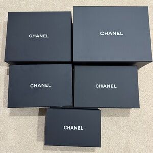 New Chanel Authentic Black Gift Boxes - Multiple Sizes - One Per Sale